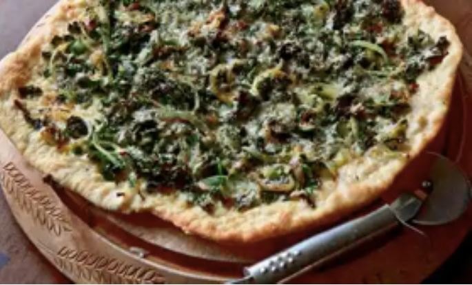 Kale pizza