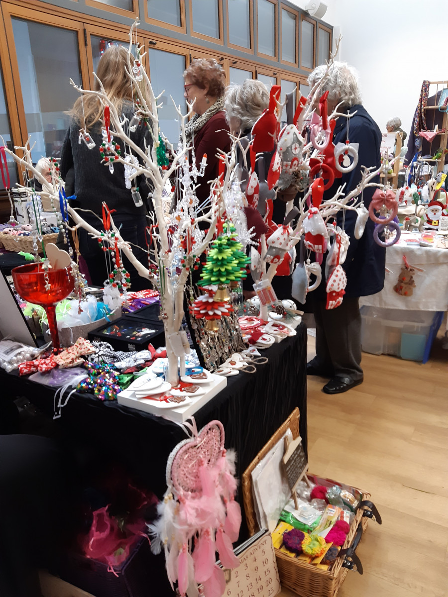 Christmas market stall